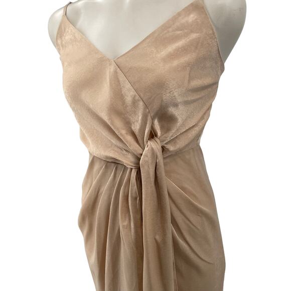 BALTIC BORN CAMILA NATURAL‎ TANK SIDE TIE MIDI DRESS XS NWT - Picture 5 of 16
